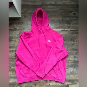 Neon pink nike hoodie